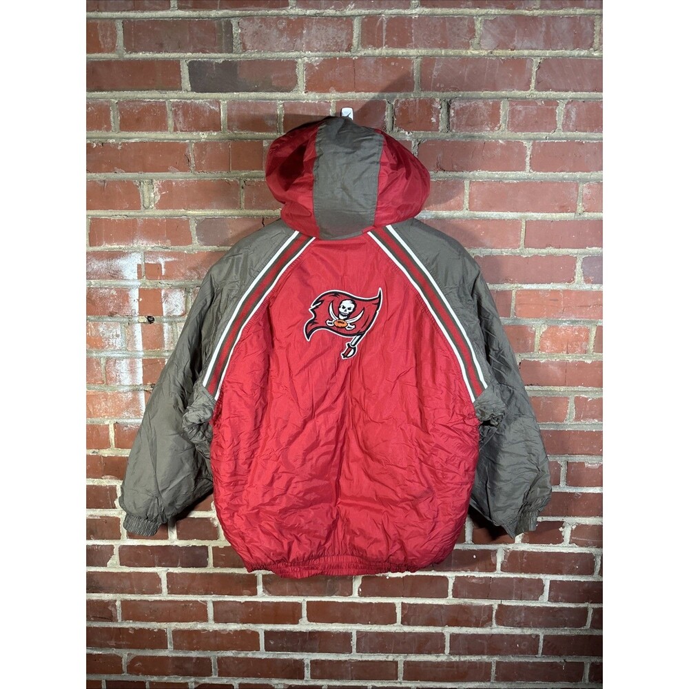 Vintage Y2k Tampa Bay Buccaneers Puffer Jacket NFL Boys XL 18-20 NFL Reebok
